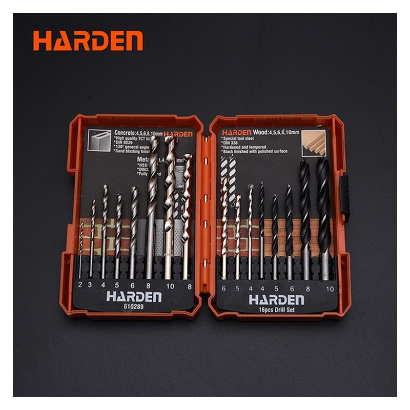 Σετ Τρυπανιών - Harden 610289 -16Pcs Drill Set