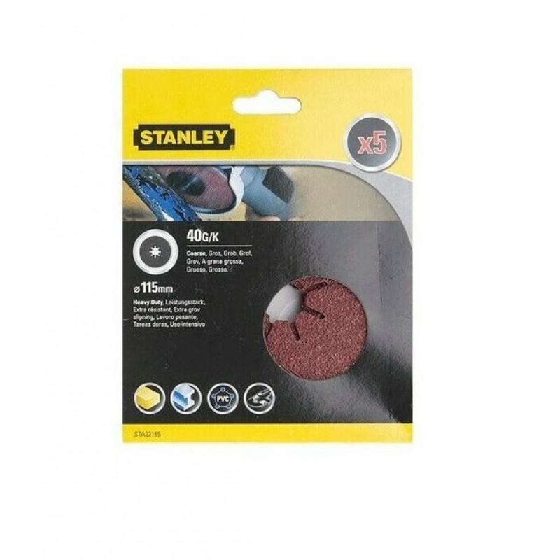 ΔΙΣΚΟΙ ΛΕΙΑΝΣΗΣ 5 TEMAXIA 115X22 ΓΙΑ ΓΩΝΙΑΚΟΥΣ ΤΡΟΧΟΥΣ 40Β STANLEY STA32155-XJ