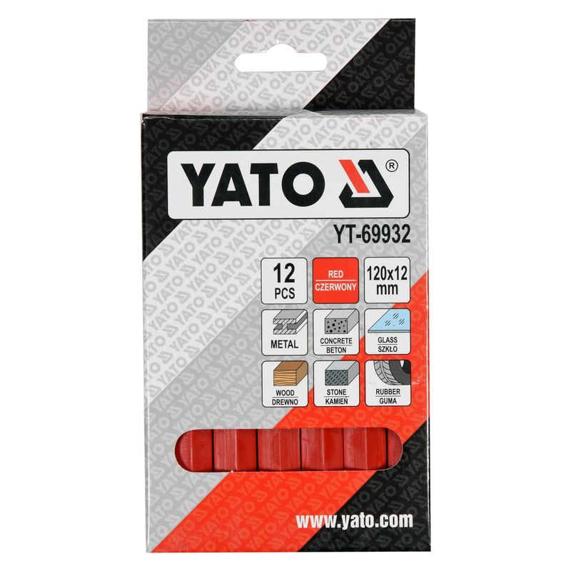 Χαράκτης - Σημαδευτήρι Κιμωλία 12τμχ - Yato YT-69932 Κόκκινο