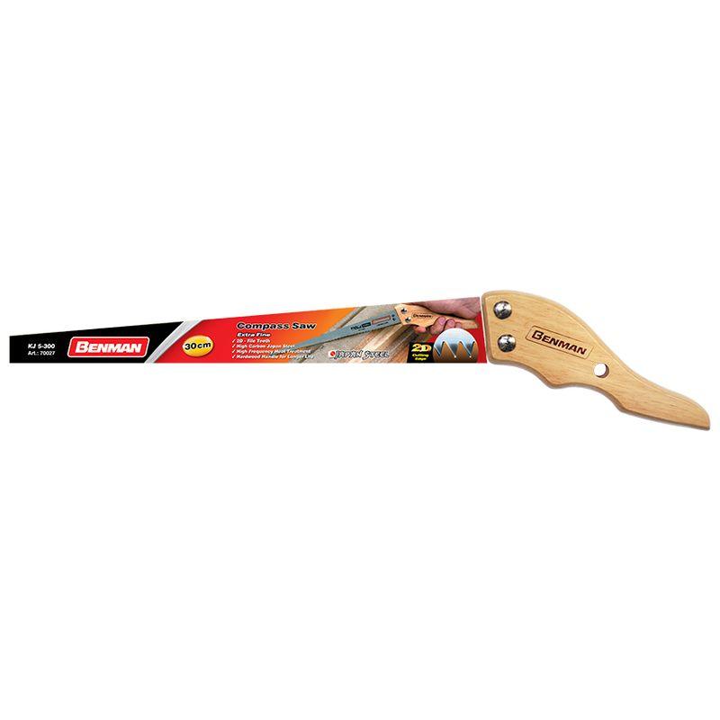 Πριόνι Χειρός Σμήνι Με Διπλό Δόντι 30cm - Benman 70027 KJ 5-300