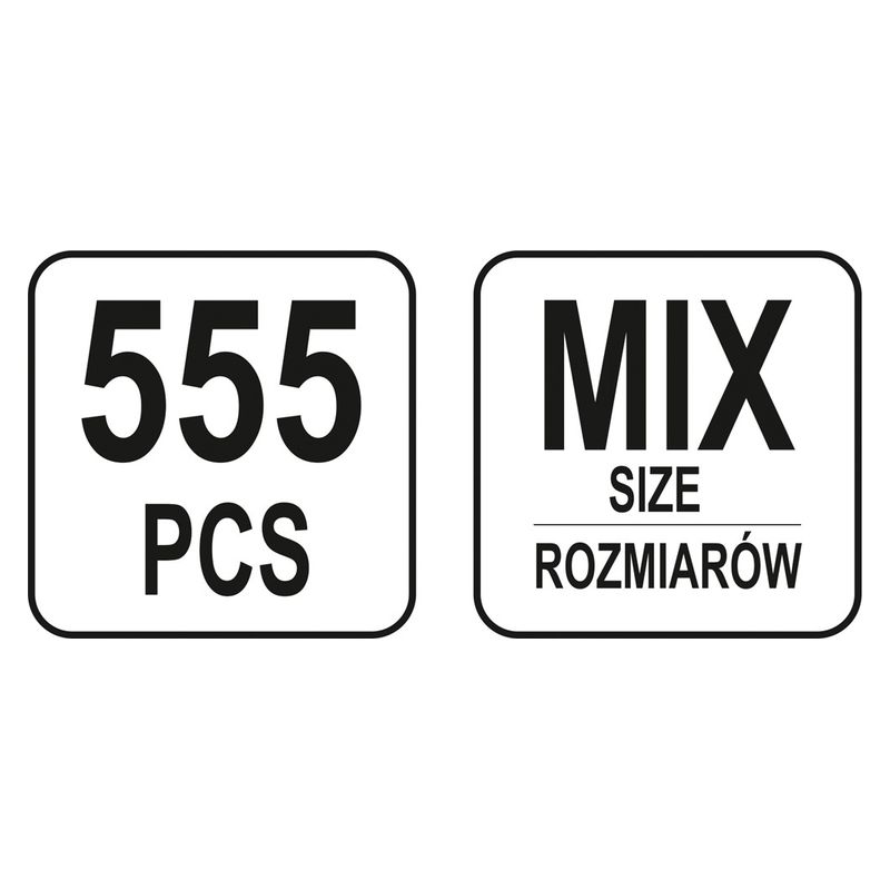 Κοπίλιες Σετ 555 Τεμάχια - YATO YT-06873 - Image 3