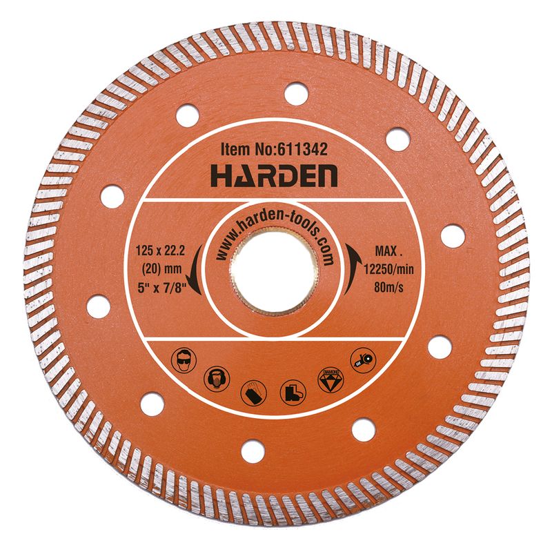 Δίσκος Κοπής Διαμαντιού Harden - Diamond Tile - 125mm - 611342
