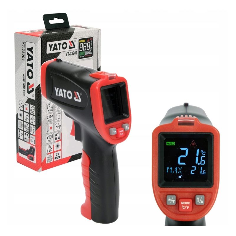 ΥΠΕΡΥΘΡΟ ΘΕΡΜΟΜΕΤΡΟ Yato YT-73201 - Image 2
