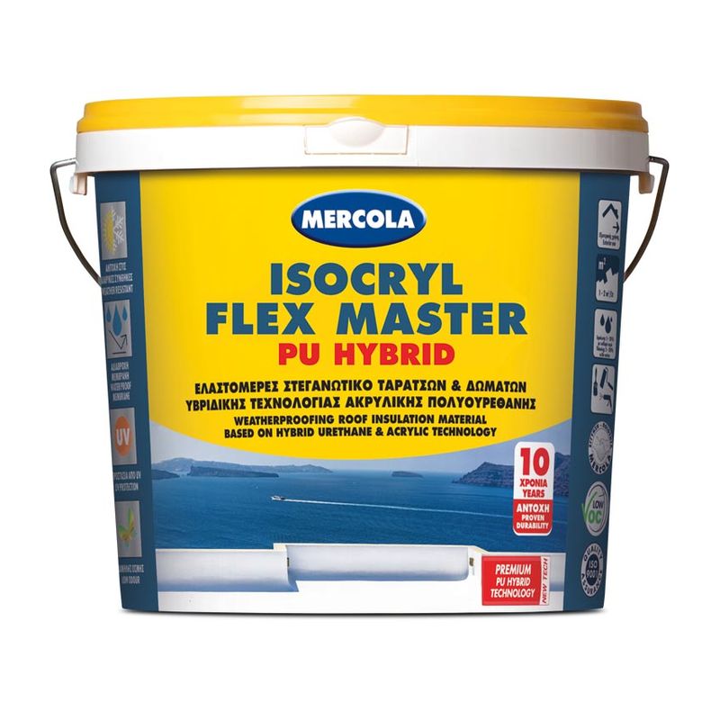 Ελαστομερές Ακρυλικό Στεγανωτικό - Mercola Isocryl Flex Master PU Hybrid