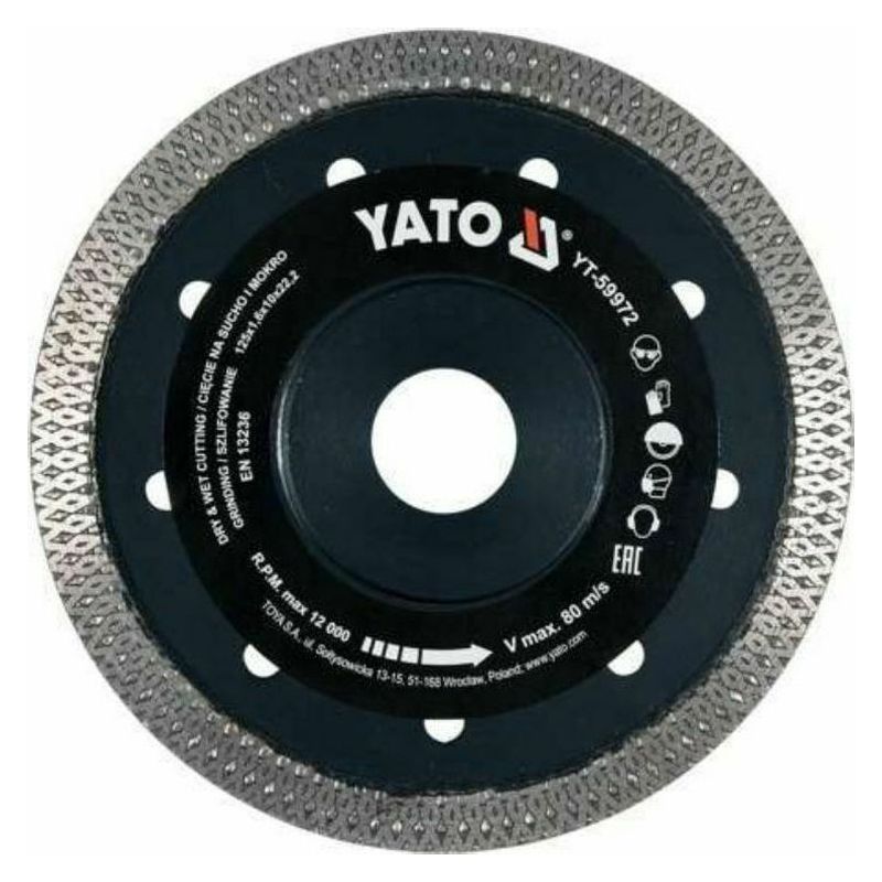 Διαμαντόδισκος Πλακιδίων - Yato YT-59972 125mm
