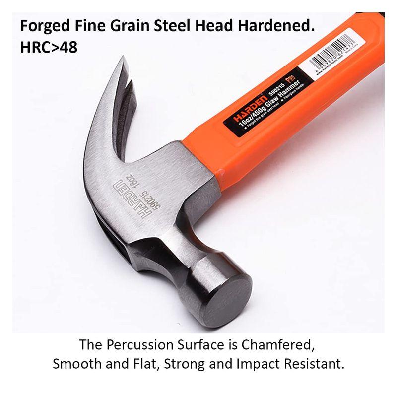 Σφυρί σαμούτσα με λαβή fiberglass 500gr - HARDEN 590215 - Image 3