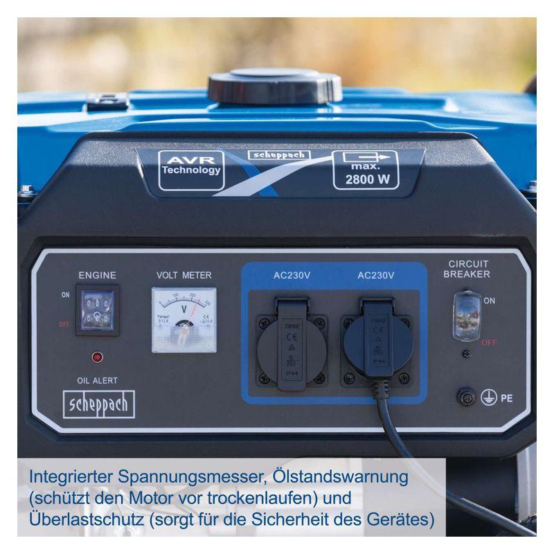 Ηλεκτρογεννήτρια Βενζίνης Scheppach 2800W 212cc 5.8 hp 15 L 5906226903 - Image 3