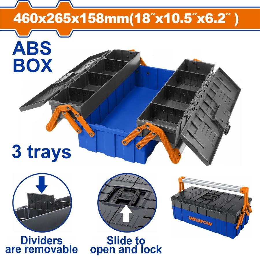 Χρησιμοπωλείο - WADFOW ΕΡΓΑΛΕΙΟΘΗΚΗ ΠΛΑΣΤΙΚΗ 3 ΔΙΑΜΕΡΙΣΜΑΤΩΝ (WTB4303)