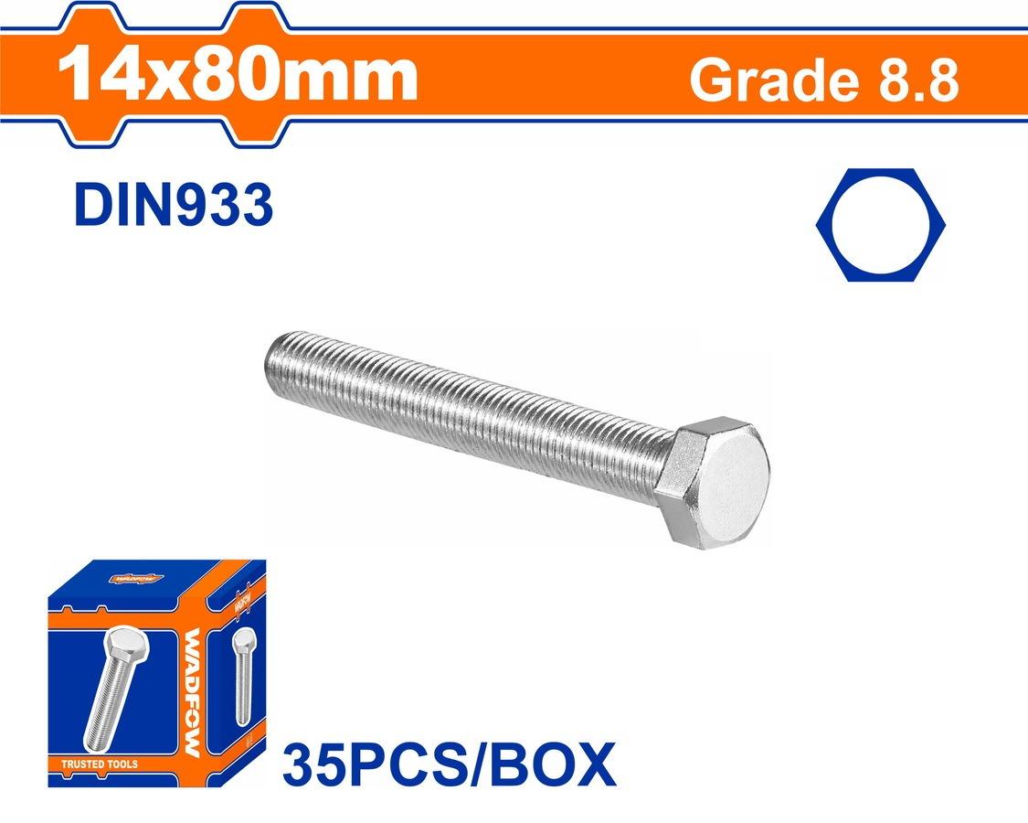 Χρησιμοπωλείο - WADFOW ΒΙΔΑ ΕΞΑΓΩΝΗ ΓΑΛΒ. 8.8 DIN933 14X80 35TEM (WXSP55FA)