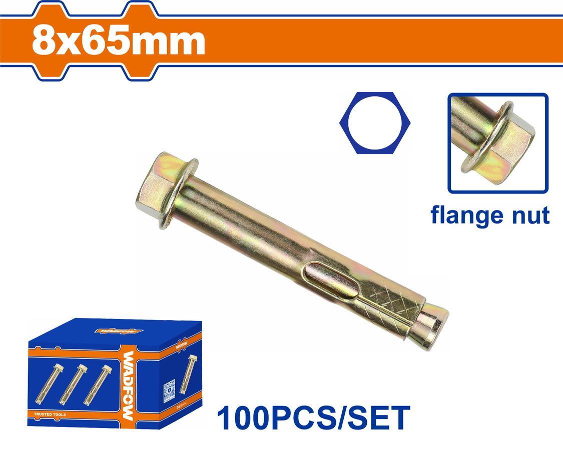 Χρησιμοπωλείο - WADFOW ΒΙΣΜΑΤΑ ΜΕΤΑΛΛΙΚΑ ΜΕ ΒΙΔΑ ΦΛΑΝΤΖΑΣ 8 Χ 65 100ΤΕΜ (WDQA513)