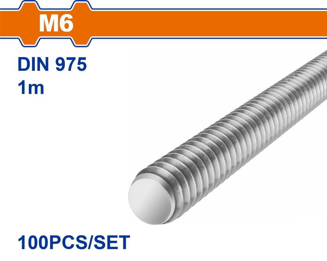 Χρησιμοπωλείο - WADFOW ΝΤΙΖΑ-ΟΛΟΠΑΣΟ ΓΑΛΒΑΝΙΖΕ 4.8 DIN975 6mm / 1m (WXSZ306)