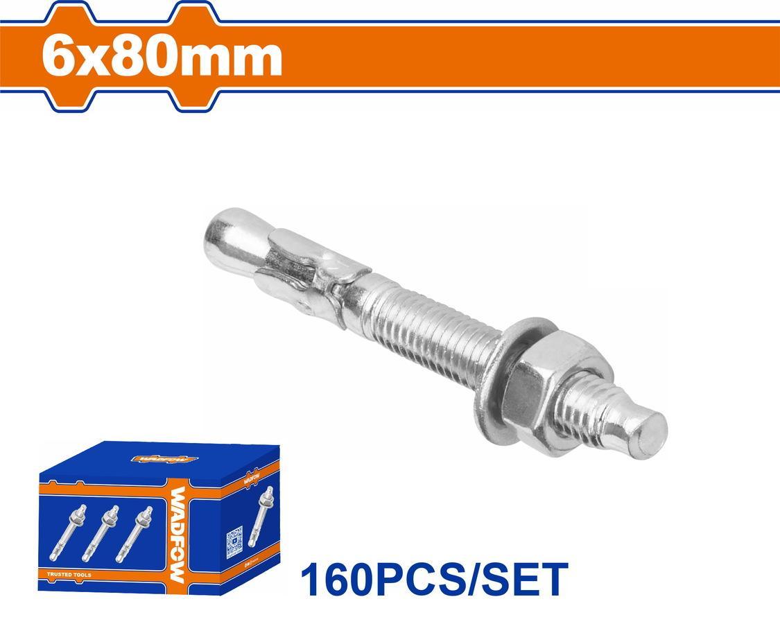 Χρησιμοπωλείο - WADFOW ΒΙΣΜΑΤΑ ΜΕΤΑΛΛΙΚΑ ΓΑΛΒ. EXPRESS 6 Χ 80 160ΤΕΜ (WDQ2513)