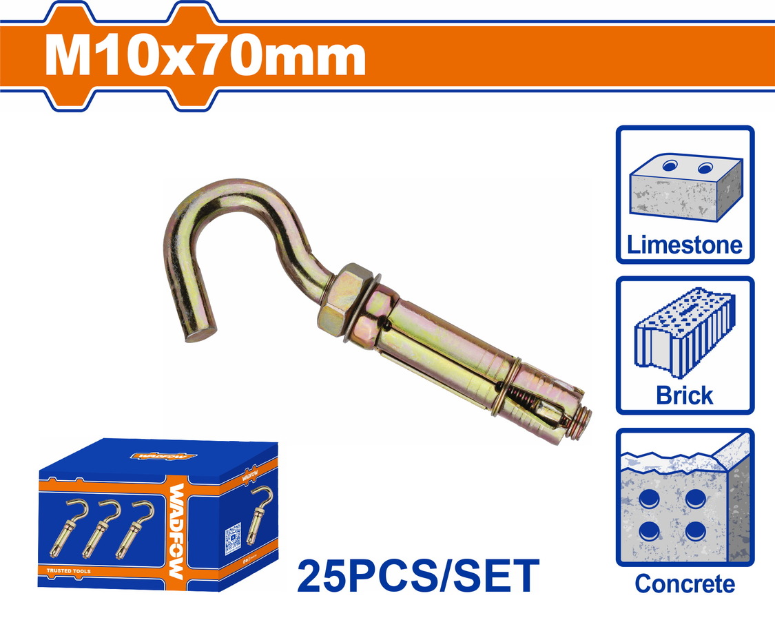 Χρησιμοπωλείο - WADFOW ΒΙΣΜΑ ΜΕΤΑΛΛΙΚΟ Β.Τ ΜΕ ΓΑΝΤΖΟ 10X70mm 25TEM (WDQ4533)