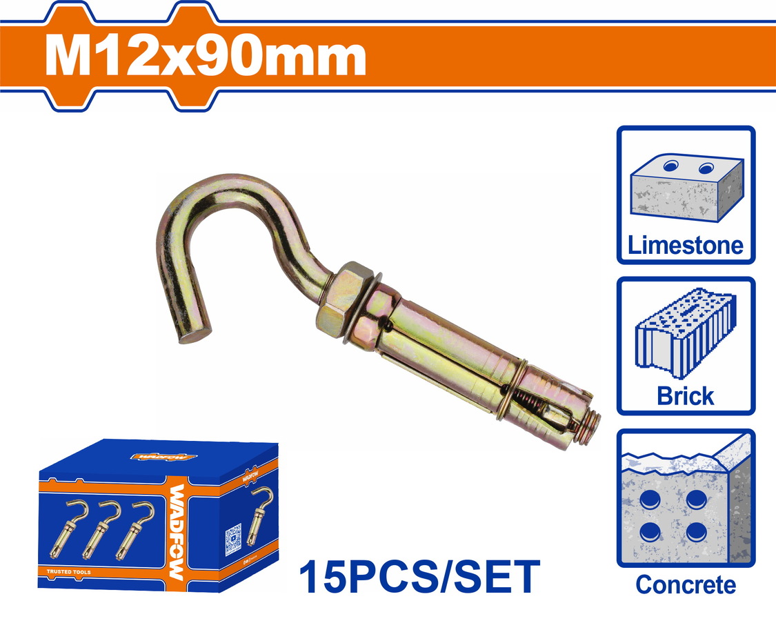 Χρησιμοπωλείο - WADFOW ΒΙΣΜΑ ΜΕΤΑΛΛΙΚΟ Β.Τ ΜΕ ΓΑΝΤΖΟ 12X90mm 15TEM (WDQ4544)