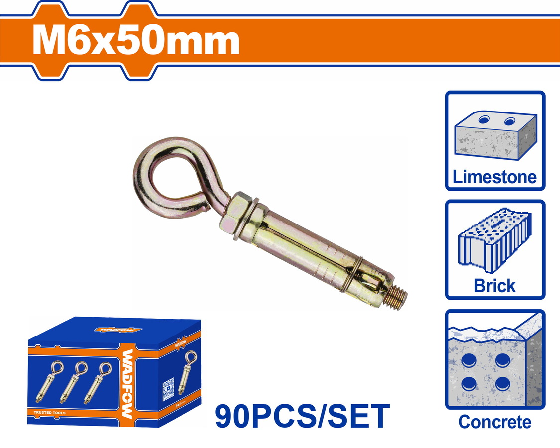Χρησιμοπωλείο - WADFOW ΒΙΣΜΑ ΜΕΤΑΛΛΙΚΟ Β.Τ ΜΕ ΘΗΛΕΙΑ 6Χ50 90ΤΕΜ (WDQ45A1)