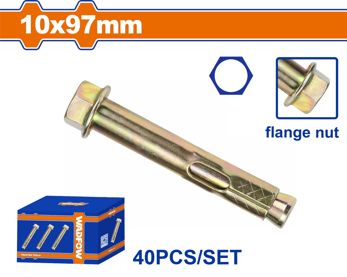 Χρησιμοπωλείο - WADFOW ΒΙΣΜΑΤΑ ΜΕΤΑΛΛΙΚΑ ΜΕ ΒΙΔΑ ΦΛΑΝΤΖΑΣ 10 Χ 97 40ΤΕΜ (WDQA525)