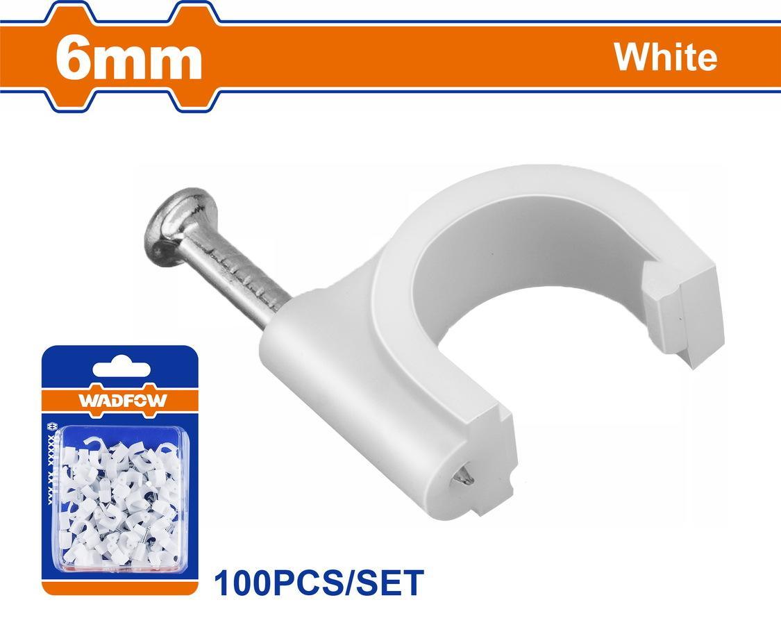Χρησιμοπωλείο - WADFOW ΡΟΚΑ ΣΤΗΡΙΞΗΣ ΚΑΛΩΔΙΩΝ 6mm 100ΤΕΜ (WFQ1K06)