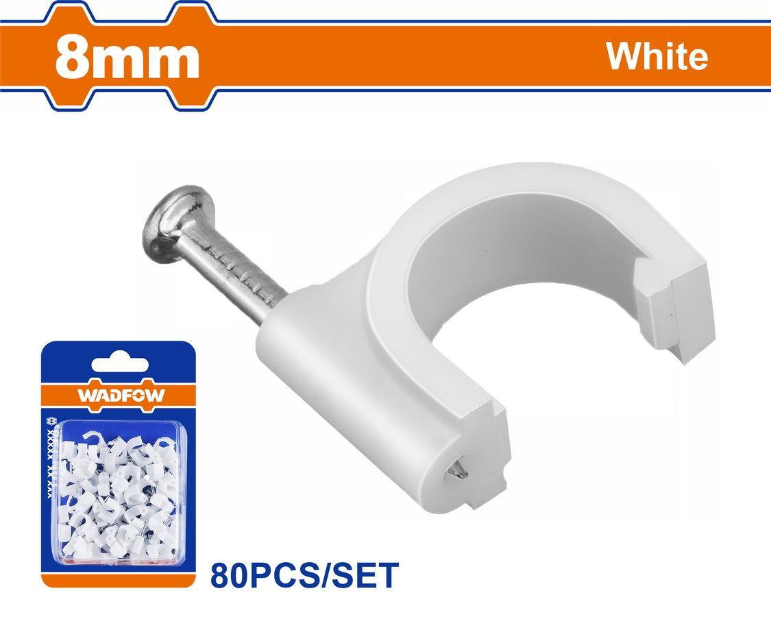 Χρησιμοπωλείο - WADFOW ΡΟΚΑ ΣΤΗΡΙΞΗΣ ΚΑΛΩΔΙΩΝ 8mm 80ΤΕΜ (WFQ1K08)