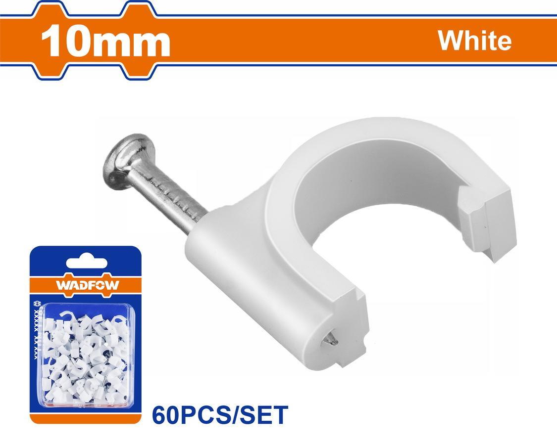 Χρησιμοπωλείο - WADFOW ΡΟΚΑ ΣΤΗΡΙΞΗΣ ΚΑΛΩΔΙΩΝ 10mm 60ΤΕΜ (WFQ1K10)