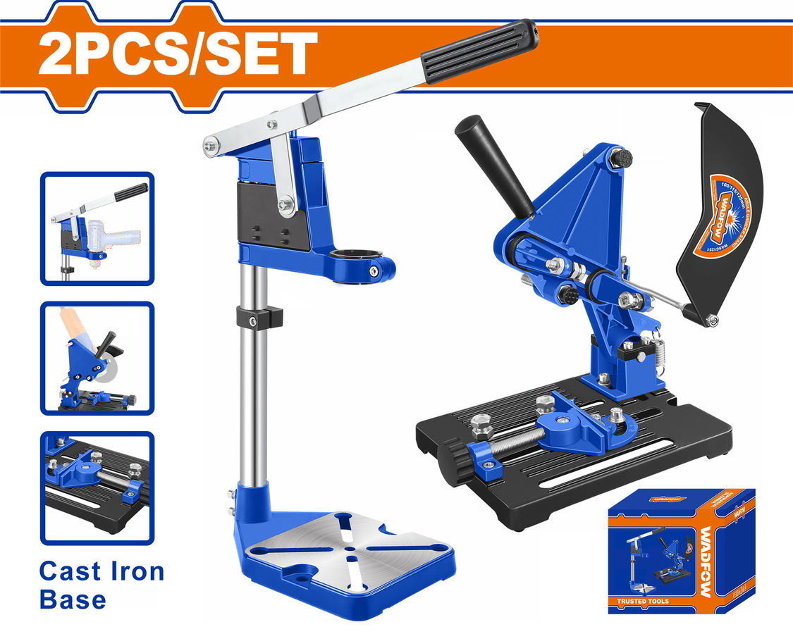 Χρησιμοπωλείο - WADFOW ΣΕΤ ΒΑΣΕΙΣ ΔΡΑΠΑΝΟΥ Φ-60mm & ΓΩΝΙΑΚΟΥ ΤΡΟΧΟΥ 100-125mm (WASC2560)