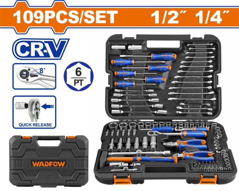 Χρησιμοπωλείο - WADFOW ΕΡΓΑΛΕΙΟΘΗΚΗ ΜΕ 109ΤΕΜ ΕΡΓΑΛΕΙΑ (WHS2109)