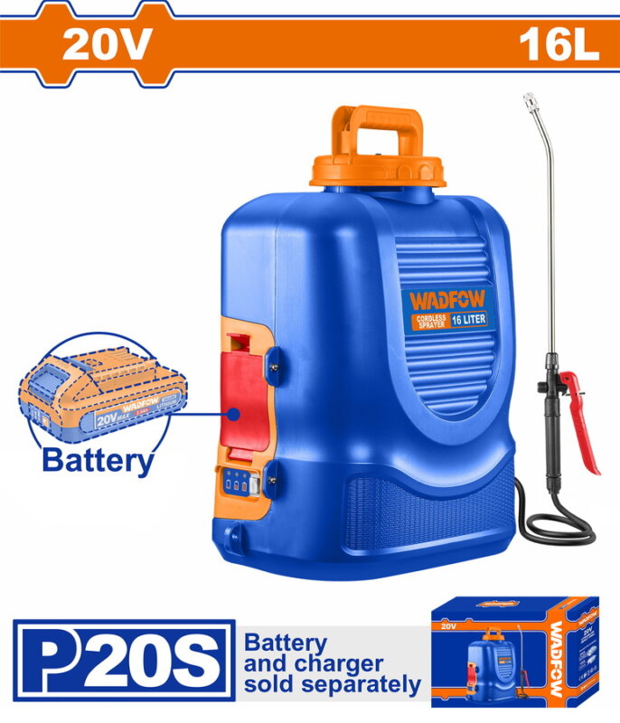 Χρησιμοπωλείο - WADFOW ΨΕΚΑΣΤΗΡΑΣ ΠΛΑΤΗΣ ΜΠΑΤ. Li-ion 20V ΧΩΡΙΣ ΜΠΑΤΑΡΙΑ & ΦΟΡΤΙΣΤΗ (WLSY2016)