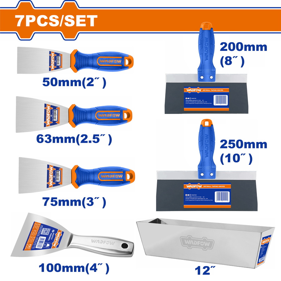 Χρησιμοπωλείο - WADFOW ΣΕΤ ΣΠΑΤΟΥΛΕΣ & ΣΠΑΤΟΥΛΑΔΟΡΟΙ 7 ΤΕΜ (WPT8A07)