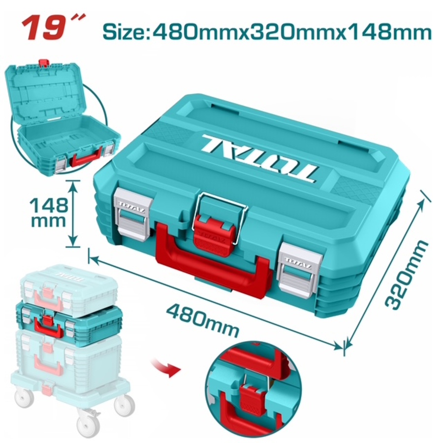 TOTAL ΠΛΑΣΤΙΚΗ ΕΡΓΑΛΕΙΟΘΗΚΗ 19" (TPBXS102)