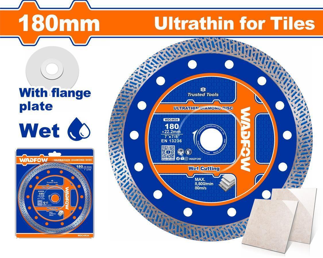 Χρησιμοπωλείο - WADFOW ΔΙΑΜΑΝΤΟΔΙΣΚΟΣ ΥΓΡΑΣ ΚΟΠΗΣ ΛΕΠΤΟΣ 180 Χ 1.4mm (WDC4K04)