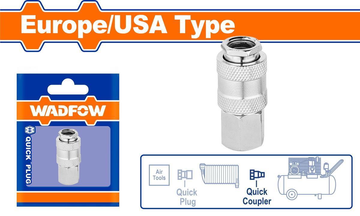 Χρησιμοπωλείο - WADFOW ΤΑΧΥΣΥΝΔΕΣΜΟΣ ΑΕΡΟΣ ΜΕ ΘΗΛΥΚΟ ΣΠΕΙΡΩΜΑ 1/4" (WQP0970)