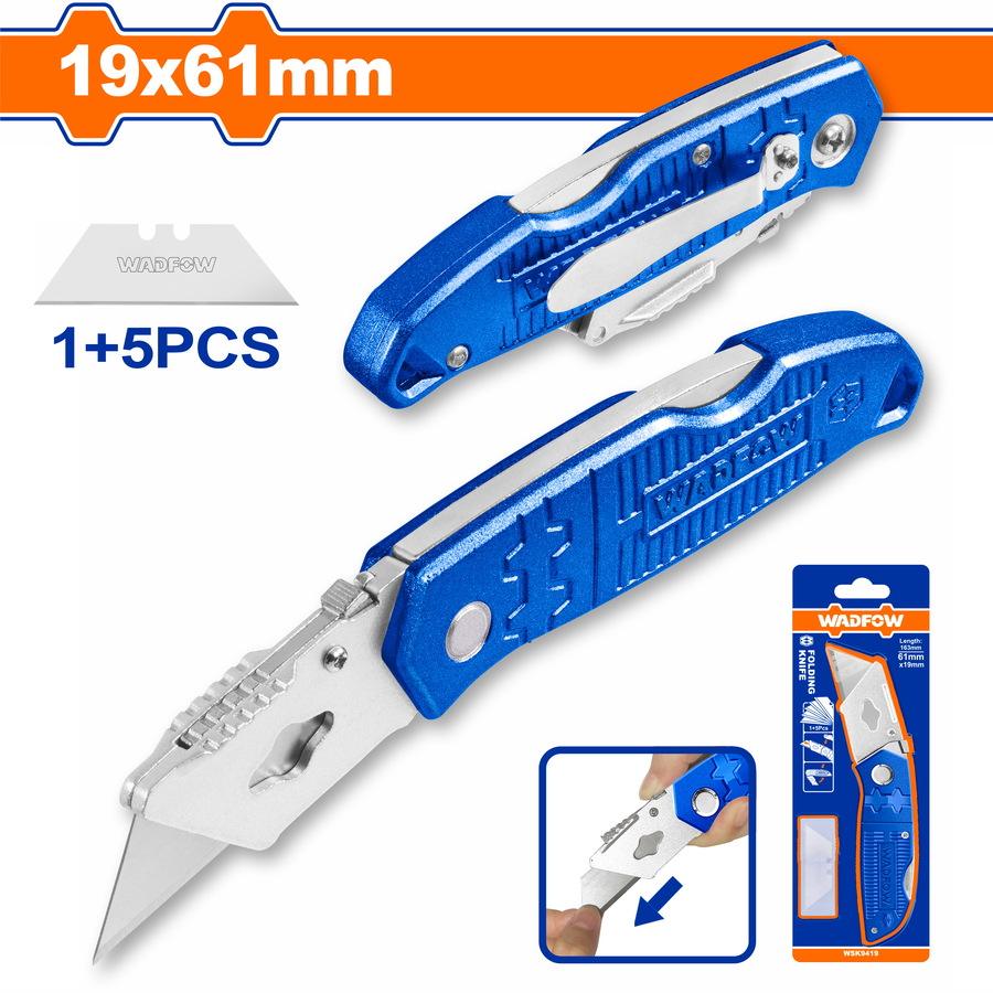 Χρησιμοπωλείο - WADFOW ΜΑΧΑΙΡΙ ΜΟΚΕΤΑΣ ΑΝΑΔΙΠΛΟΥΜΕΝΟ 19 Χ 61mm (WSK9419)