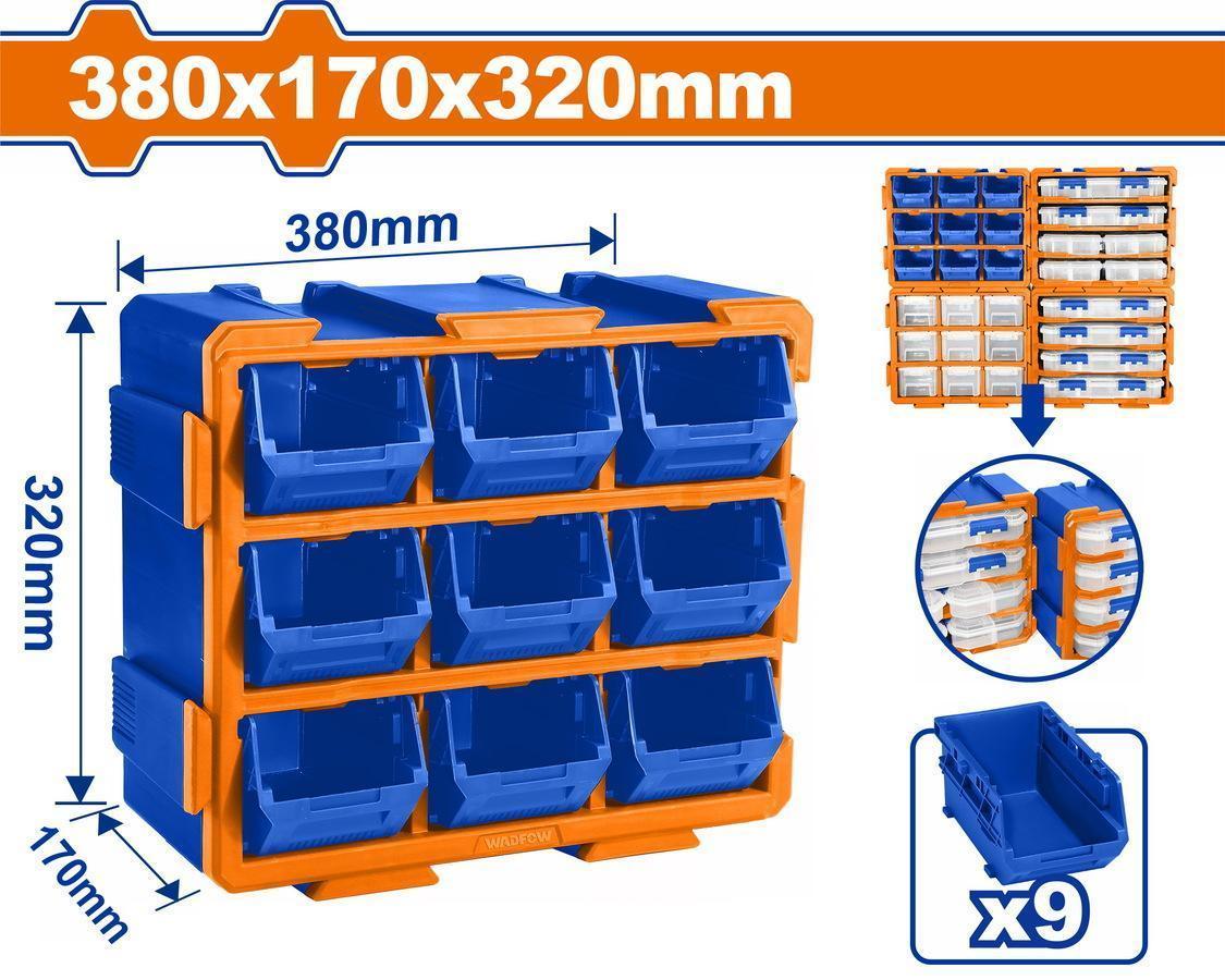 Χρησιμοπωλείο - WADFOW ΣΥΡΤΑΡΙΕΡΑ ΑΠΟΘΗΚΕΥΣΗΣ ME ΣΚΑΦΑΚΙΑ 380X170X320mm (WTB8330)