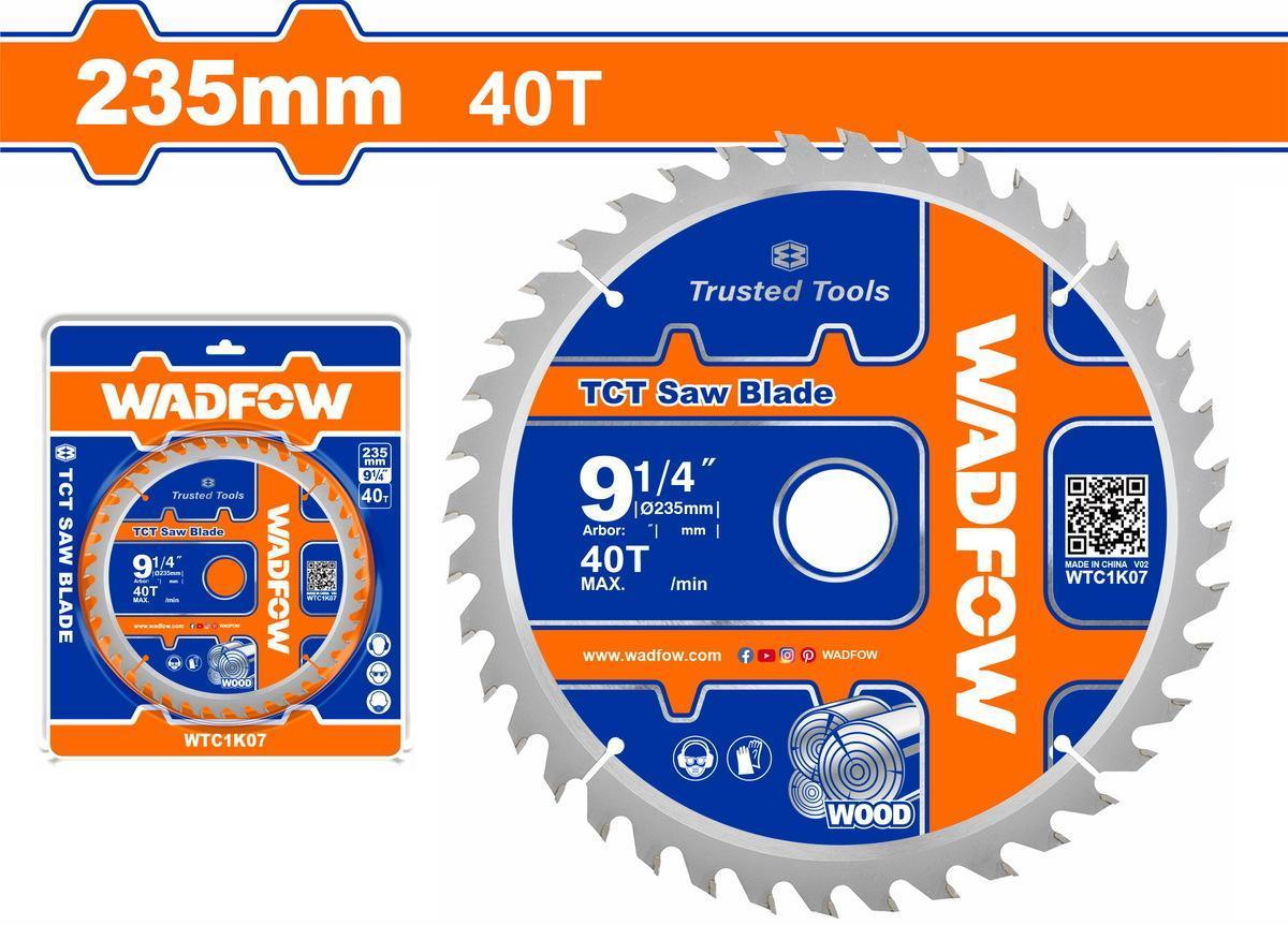 Χρησιμοπωλείο - WADFOW ΔΙΣΚΟΣ ΞΥΛΟΥ TCT 235mm X 30mm 40T (WTC1K07)