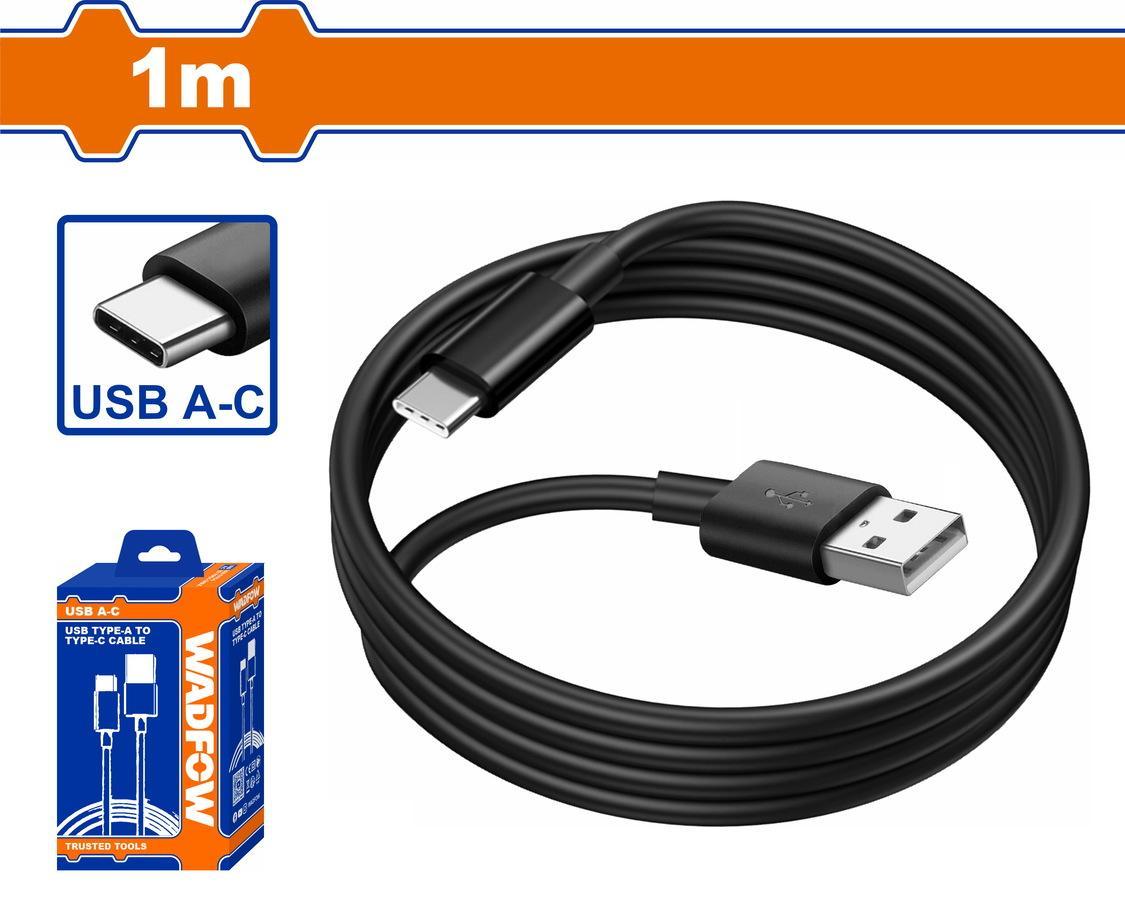 Χρησιμοπωλείο - WADFOW ΚΑΛΩΔΙΟ ΦΟΡΤΙΣΤΗ USB Type A to Type C 1m (WUB1501)