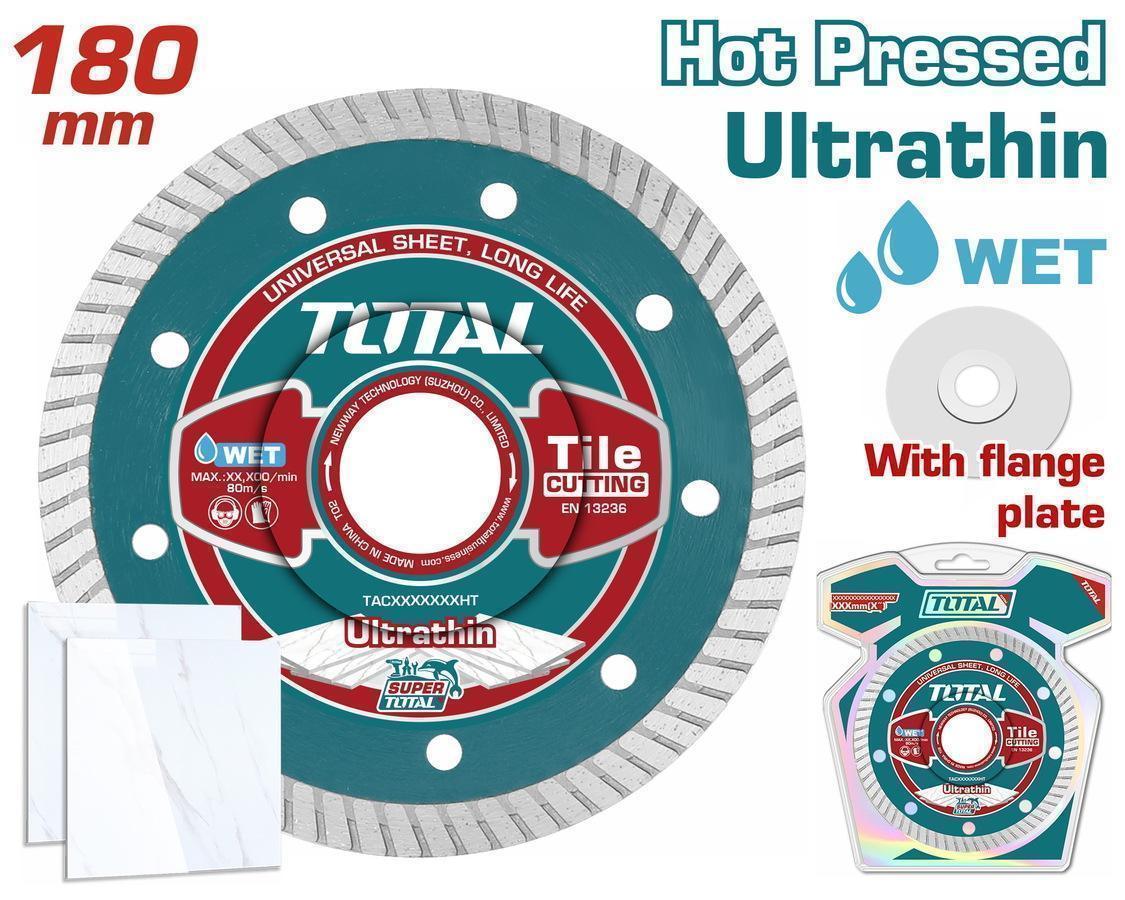 TOTAL ΔΙΑΜΑΝΤΟΔΙΣΚΟΣ UNIVERSAL ΥΓΡΑΣ ΚΑΙ ΞΗΡΑΣ ΚΟΠΗΣ 180 Χ 22.2mm Χ 1.2mm ΛΕΠΤΟΣ (TAC2131801HT)