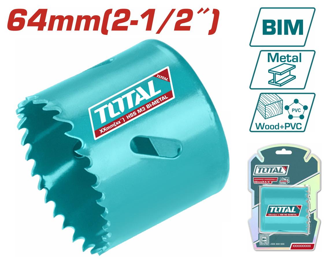 TOTAL ΠΟΤΗΡΟΤΡΥΠΑΝΟ ΜΕΤΑΛΛΟΥ 64mm (TAC410641)