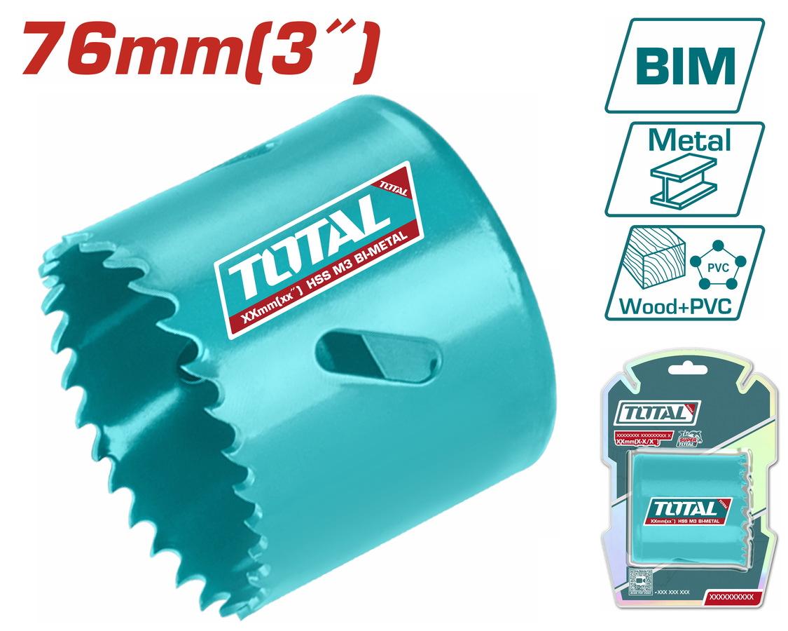 TOTAL ΠΟΤΗΡΟΤΡΥΠΑΝΟ ΜΕΤΑΛΛΟΥ 76mm (TAC410761)