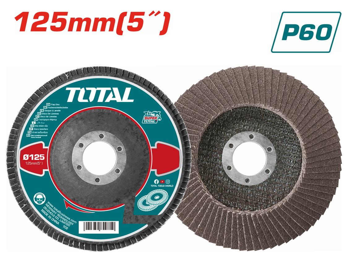 TOTAL ΠΟΛΥΠΤΕΡΟ ΓΥΑΛΙΣΜΑΤΟΣ ΜΕΤΑΛΛΟΥ / ΙΝΟΧ 125mm P60 (TAC631252)