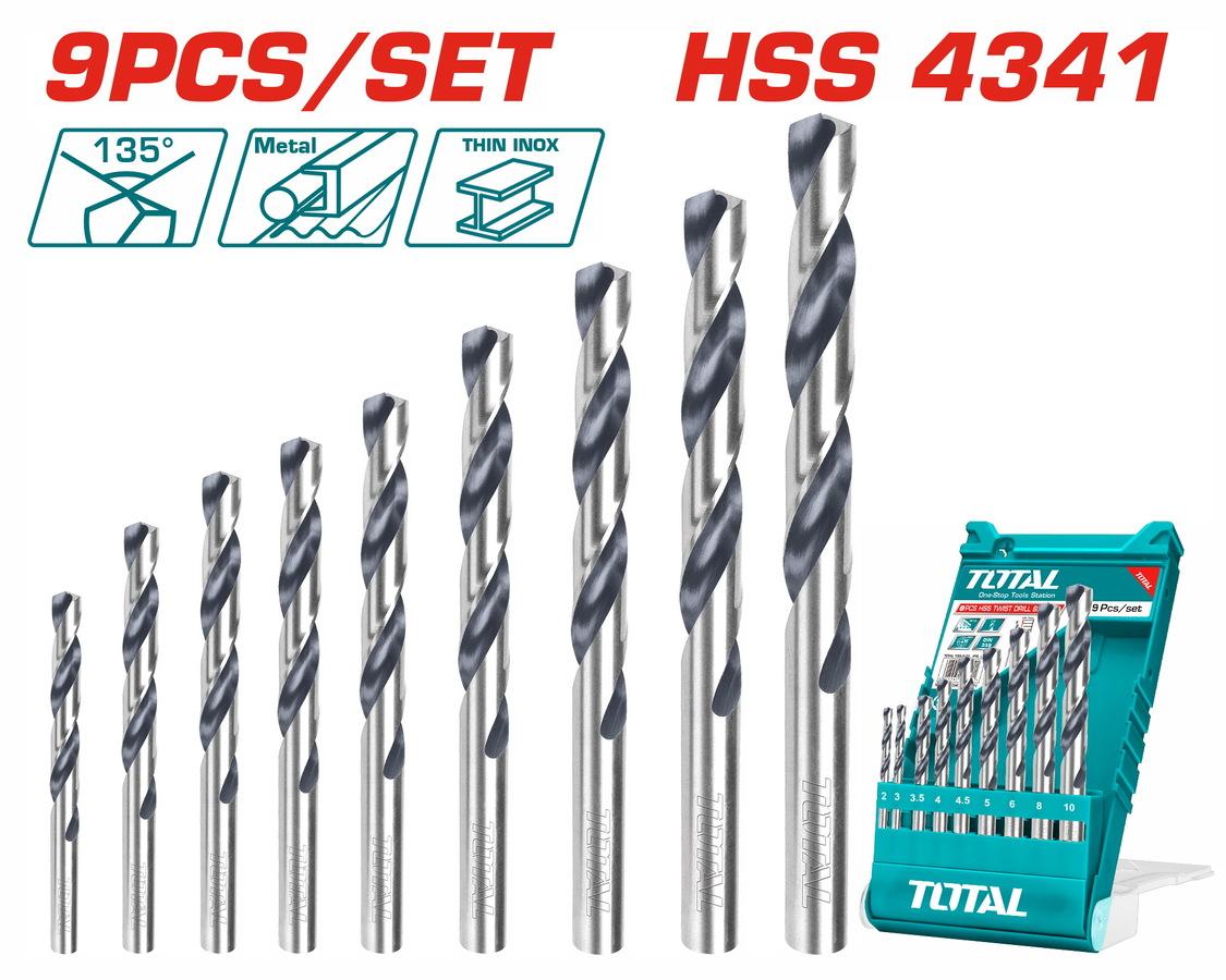 TOTAL ΣΕΤ ΤΡΥΠΑΝΙΑ HSS 9ΤΕΜ (TACSD0095)