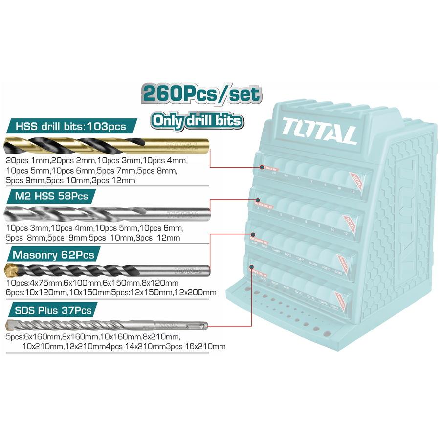 TOTAL ΕΚΘΕΤΗΡΙΟ ΤΡΥΠΑΝΙΩΝ 260ΤΕΜ (TAKD2608M-1)