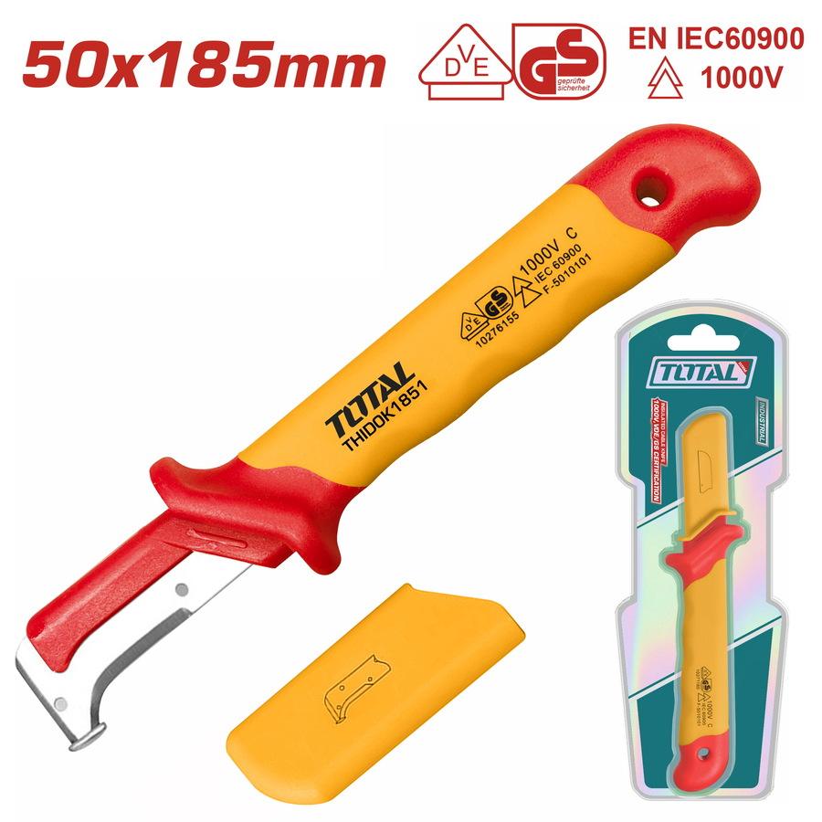 TOTAL ΜΑΧΑΙΡΙ ΑΠΟΓΥΜΝΩΣΗΣ ΚΑΛΩΔΙΩΝ ΚΥΡΤΟ 185mm 1000V VDE (THIDCK1851)