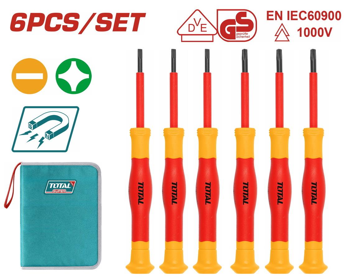 TOTAL ΣΕΤ ΚΑΤΣΑΒΙΔΙΑ ΗΛΕΚΤΡΟΝΙΚΩΝ 1000V VDE 6ΤΕΜ (THKIPSD0601)