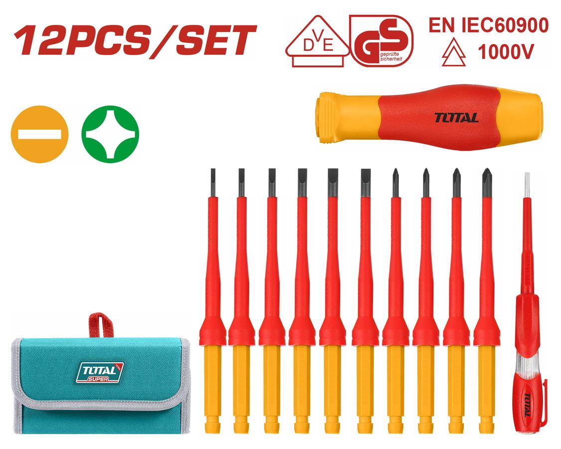 TOTAL ΣΕΤ ΚΑΤΣΑΒΙΔΙΑ ΕΝΑΛΛΑΓΗΣ 1000V VDE 12ΤΕΜ (THKISD1201)