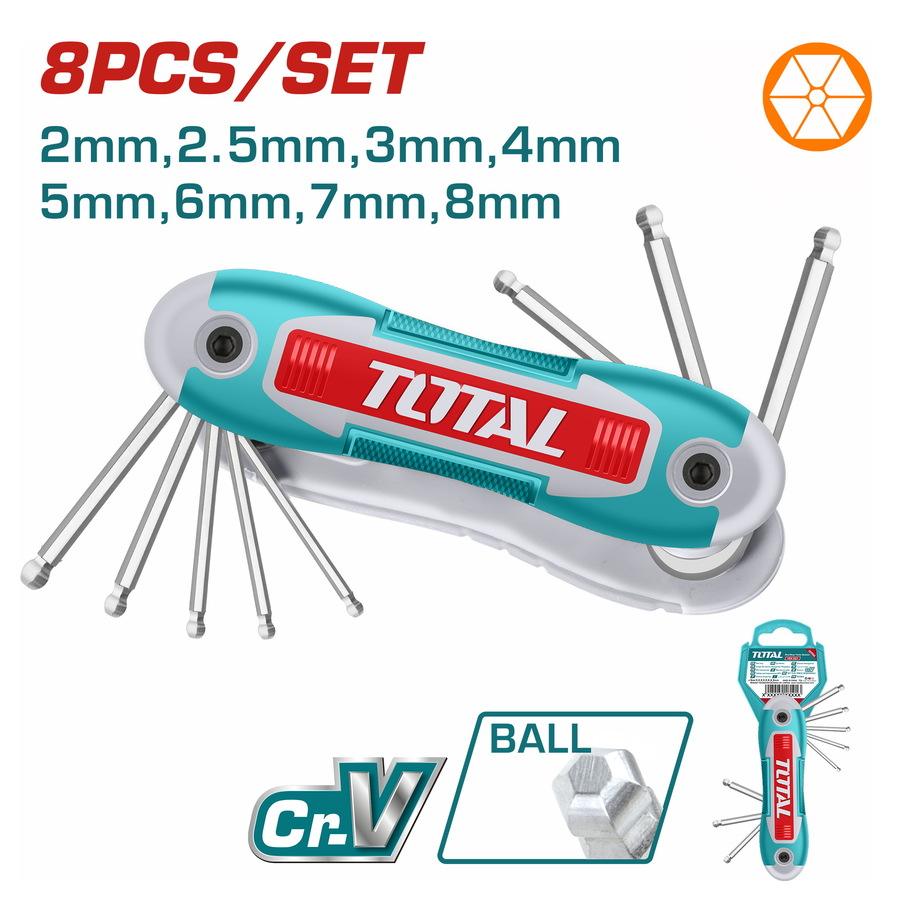 TOTAL ΣΕΤ ΑΛΛΕΝ ΜΠΙΛΙΑΣ ΣΟΥΓΙΑΣ 8ΤΕΜ (THT1061836)