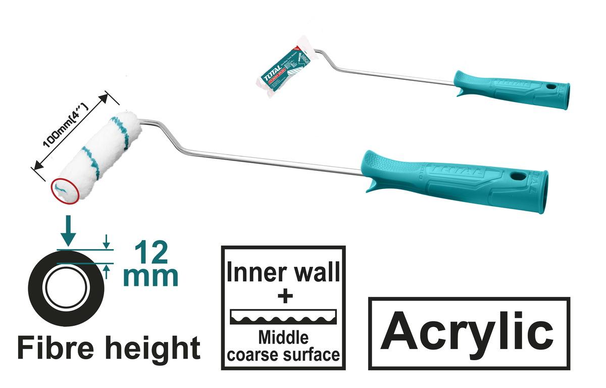 TOTAL ΡΟΛΑΚΙ ΒΑΦΗΣ 100mm (THT8541)