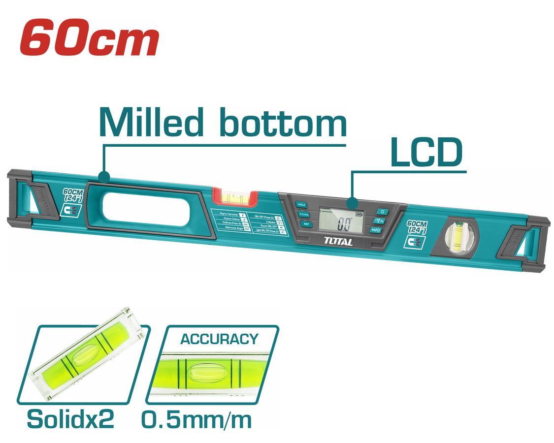 TOTAL ΕΠΑΓΓ. ΑΛΦΑΔΙ ΑΛΟΥΜΙΝΙΟΥ ΜΑΓΝΗΤΙΚΟ ΨΗΦΙΑΚΟ 60cm (TMT2606D)