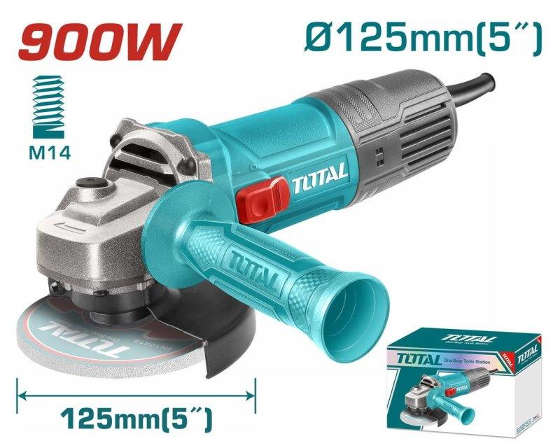 TOTAL ΕΠΑΓΓ. ΓΩΝΙΑΚΟΣ ΤΡΟΧΟΣ 900W / 125mm (TG10912556E)