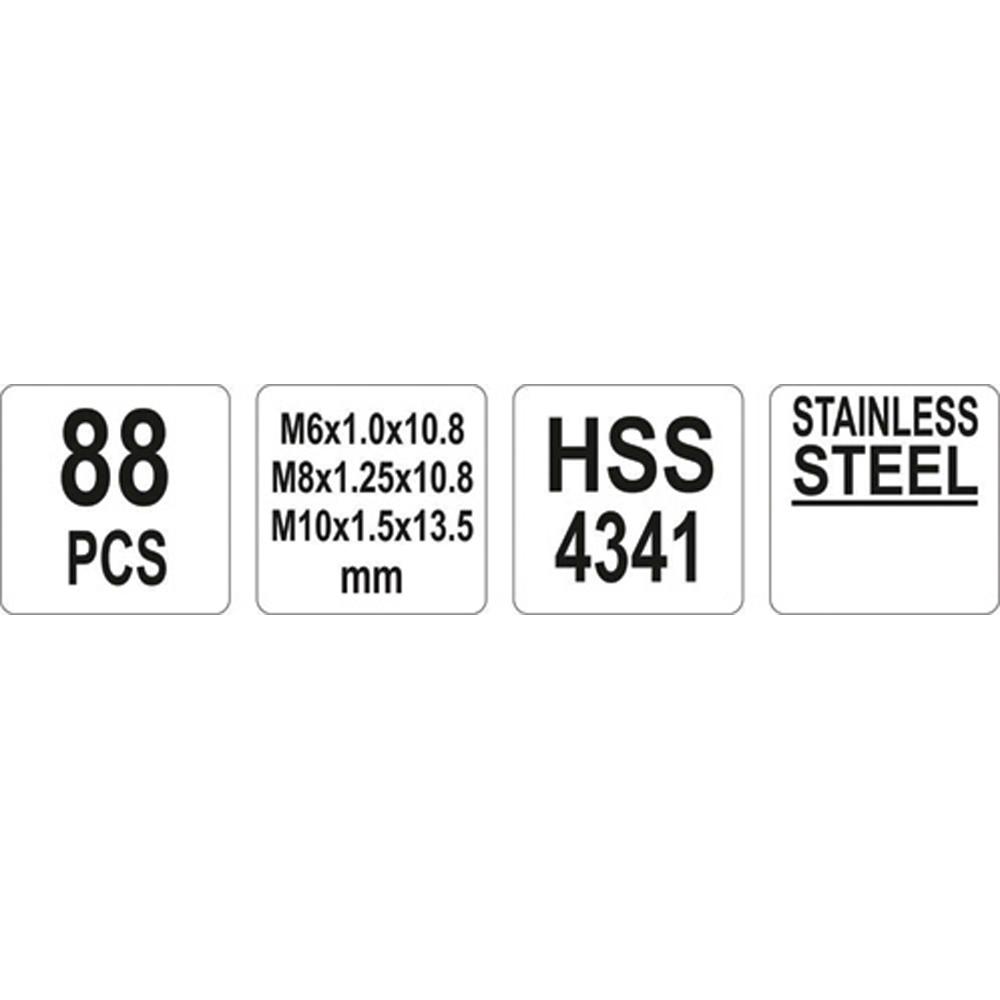 xrisimopolio ΣΕΤ ΣΠΕΙΡΩΜ 88ΤΕΜ Μ6-10 YT-1769 YATO