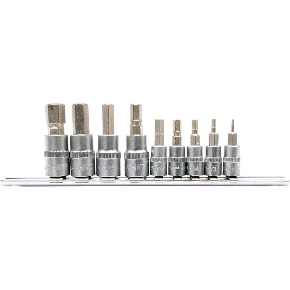 xrisimopolio ΚΑΡΥΔΑΚΙΑ HEX ΣΕΤ 1/4-3/8 9ΤΕΜ YT-04401