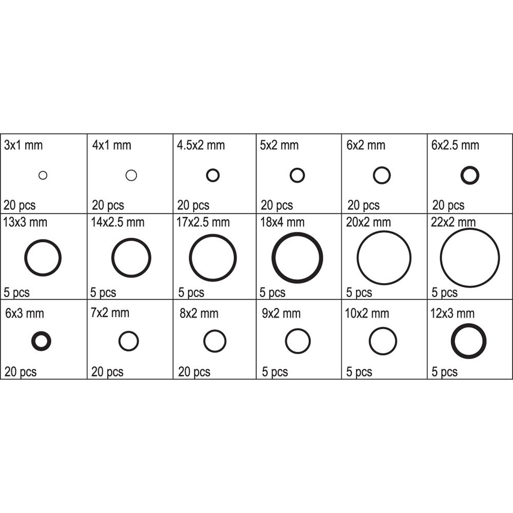 xrisimopolio ΣΕΤ O-RING 225 ΤΜΧ. YT-06877